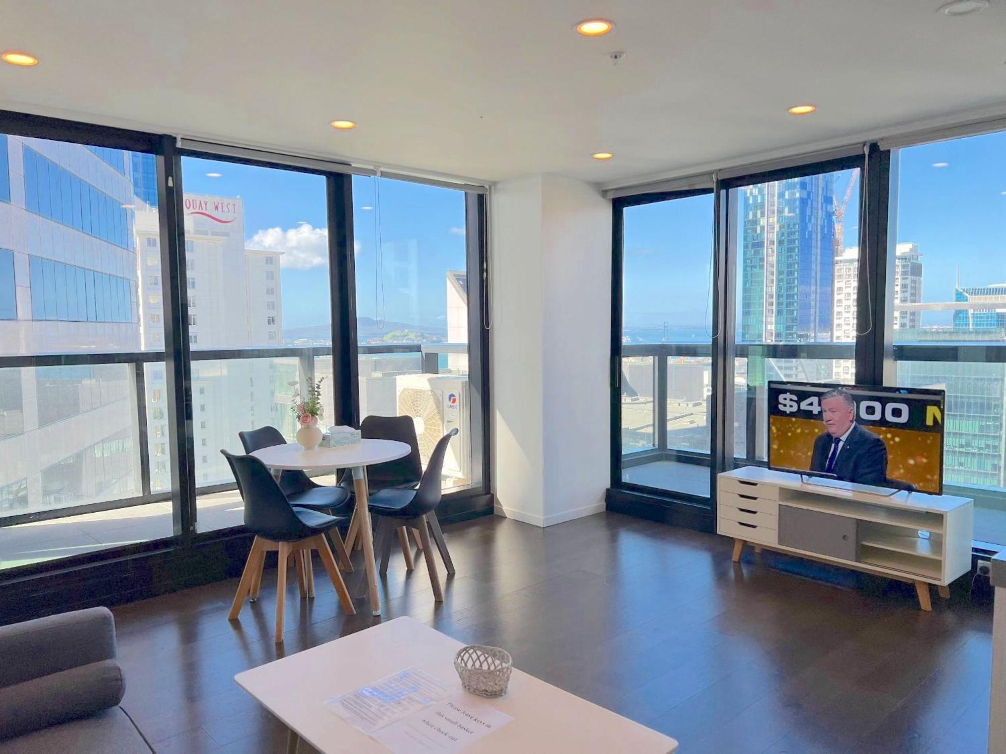 오클랜드 Magnificent Skytower, Sea, Habour View In Cbd 아파트 외부 사진