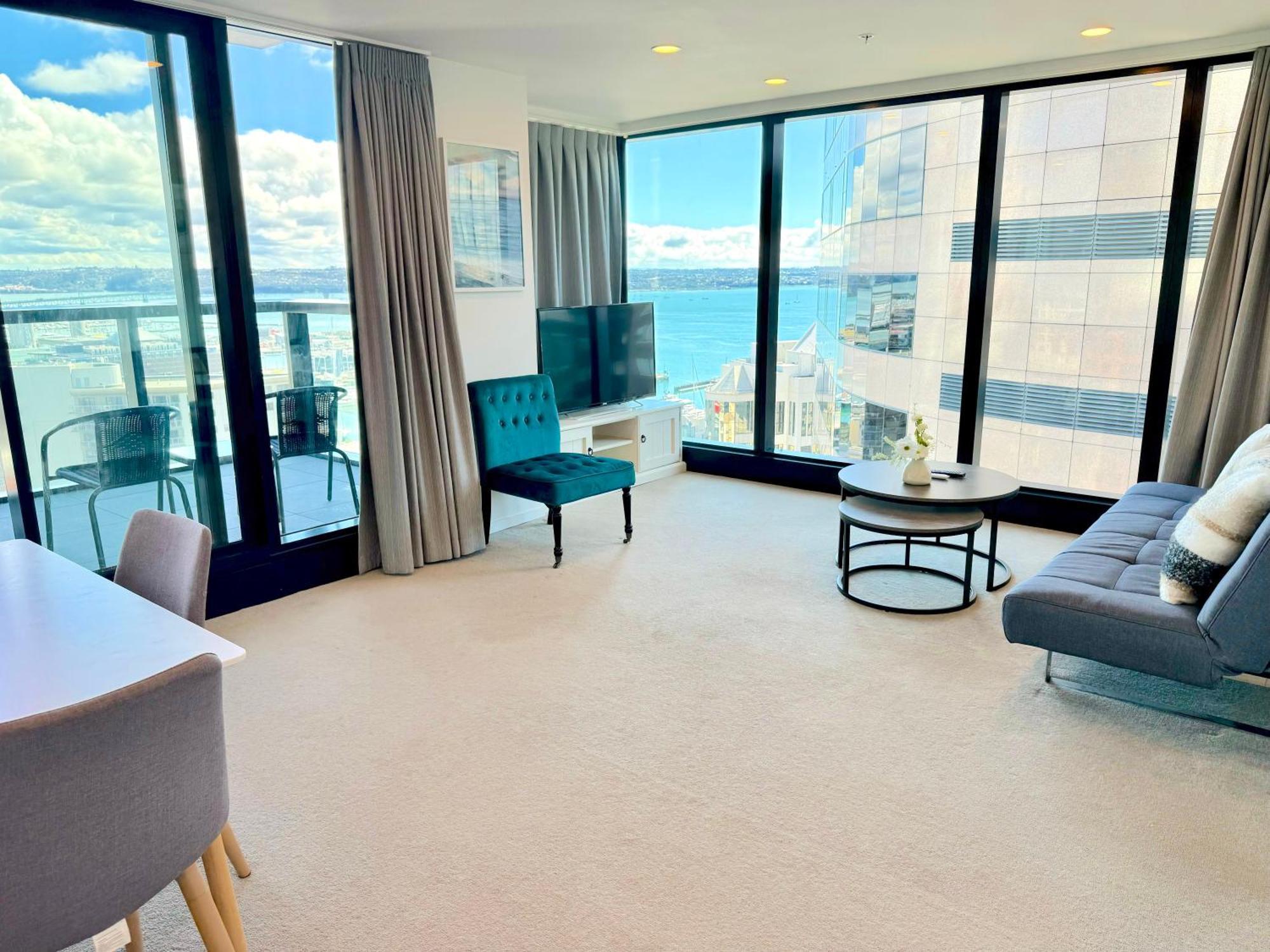 오클랜드 Magnificent Skytower, Sea, Habour View In Cbd 아파트 외부 사진